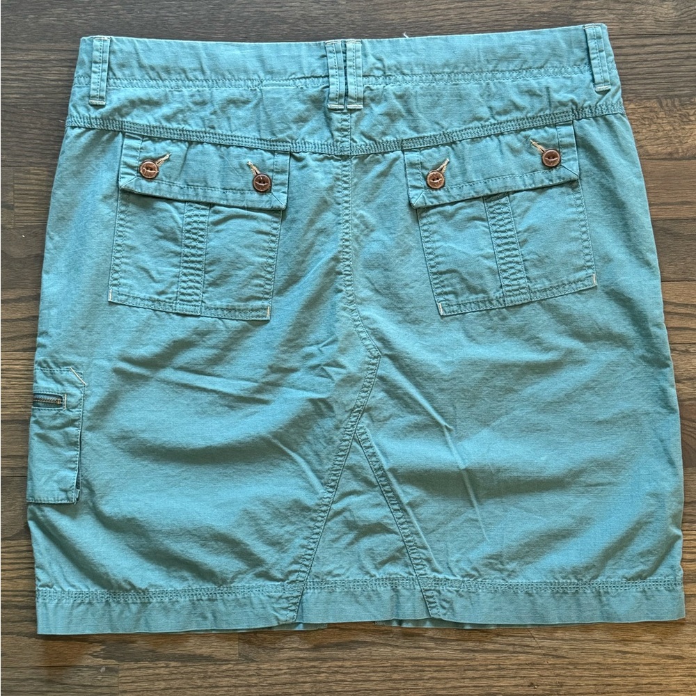 Eddie Bauer Spring Summer Seagras Ripstop drawstring waist Skirt NWT size 16 - Picture 2 of 6